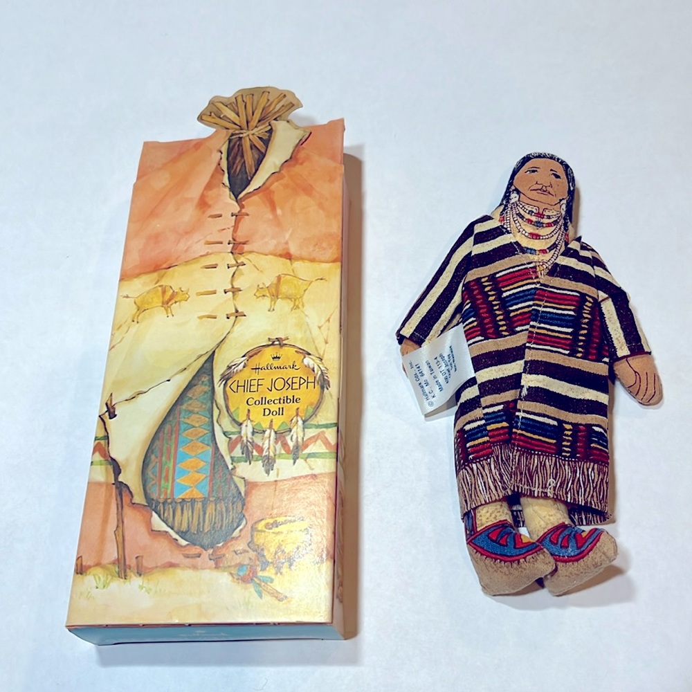 NWT Chief Joseph Collectible Doll Soft Toy Hallmark Indian Americans 1979 Native